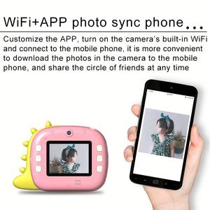 Appareil photo numérique amusant pour enfants, jouets de fête, jeux, meilleurs appareils photo pour enfants 2026, caméra vidéo avec autocollants - Product Image 4