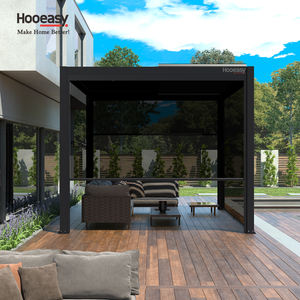 हुअवे आउटडोर गार्डन आधुनिक बायोक्लिमिटिक पेरगोगा पेगज़ेबो मंडप सूर्य छाया गोपनीयता स्क्रीन ऊर्ध्वाधर ज़िप रोलर अंधा - Product Image 2