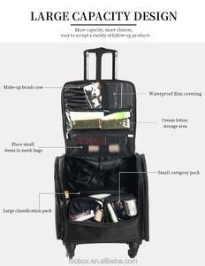Sac de <span class=keywords><strong>coiffeur</strong></span> professionnel, organisateur d'outils de barbier en nylon durable, étui de rangement élégant de couleur bonbon pour le voyage et le maquillage - Product Image 4