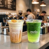 Gobelets en plastique jetables en PET/PP en forme de U de 12 oz et 24 oz avec logo personnalisé, pour jus frais, avec couvercles et pailles à emporter