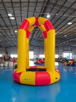 Structure gonflable portable multicolore pour jeux de saut en plein air, lit de rebond gonflable pour enfants pour festivals et jeux en extérieur
