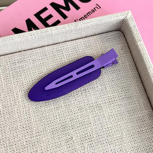 MIO senza pieghe 6.5cm fermagli per capelli senza piegatura tornante colorato per le donne ragazze accettano la resina semplice personalizzata professionale senza piega - Product Image 3