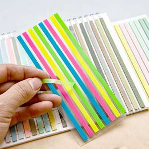 สติกเกอร์อินเด็กซ์ PET สีโมรันดีแบบละเอียดพิเศษ ติดแน่น ใช้สำหรับทำเครื่องหมาย 1 แผ่น ใช้ซ้ำได้หลายครั้ง ชุดแผ่นบันทึก - Product Image 3