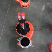 Pompe à boue submersible hydraulique à moteur à piston de 6 pouces pour le dragage, pompe centrifuge à sable robuste avec raccordement sur mesure