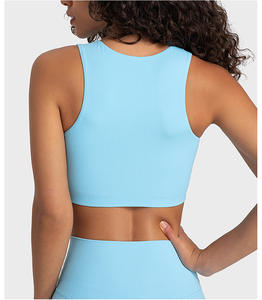 สปอร์ตบราเอวลอยเปิดไหล่หนึ่งชุดสปอร์ตบราออกกำลังกายผลิตจากผ้าสแปนเด็กซ์/ โพลีเอสเตอร์ - Product Image 5