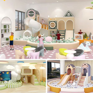 อุปกรณ์สนามเด็กเล่นในร่มขนาดเล็ก โครงปีนป่ายนุ่มพร้อมบ่อบอล เหมาะสำหรับห้องเล่นในบ้าน โรงเรียน อนุบาล และเด็กๆ - Product Image 4