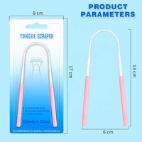 Nettoyant de langue antidérapant en forme de U personnalisé, réutilisable, en plastique, avec logo sérigraphié, pour l'hygiène buccale, élimination de la mauvaise haleine, usage domestique