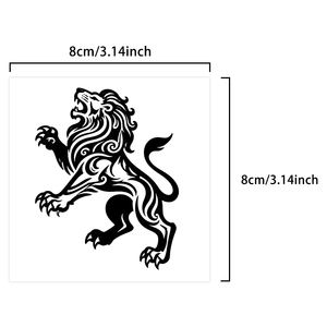 <span class=keywords><strong>Tatouage</strong></span> temporaire Majestic Roaring <span class=keywords><strong>Lion</strong></span>, <span class=keywords><strong>tatouage</strong></span> semi-permanent, imperméable, durable 2 semaines, <span class=keywords><strong>tatouage</strong></span> réaliste à base de plantes, autocollants - Product Image 2