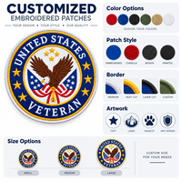 Écussons brodés 3D personnalisés en gros, badges thermocollants avec logo sur mesure pour uniformes, vêtements d'extérieur et décoration d'équipements