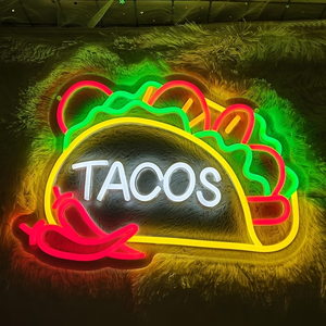 Anpassbares Tacos Open LED-Neonschild Mexikanisches <span class=keywords><strong>Taco</strong></span>-Restaurant Geschäfts-Neonlicht Wanddekoration für Bar Café Imbiss - Product Image 4