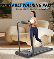 Tapis de marche électrique pliable et portable en acier avec écran LED, design écologique - Gamme de vitesse 1-8 km/h, charge maximale 120 kg, pour la maison