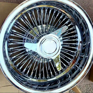 Nouvelle jante en alliage d'aluminium forgé 13-24 pouces, déport de 25 mm, finition chromée personnalisée, pour voiture de spectacle Lowrider et construction classique - Product Image 1