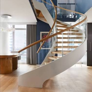 <span class=keywords><strong>Escaleras</strong></span> <span class=keywords><strong>de</strong></span> Madera <span class=keywords><strong>de</strong></span> Roble Blanco Personalizadas para Clientes, <span class=keywords><strong>Escaleras</strong></span> <span class=keywords><strong>de</strong></span> Madera y Acero <span class=keywords><strong>Helicoidales</strong></span> Redondas, <span class=keywords><strong>Diseño</strong></span> <span class=keywords><strong>de</strong></span> Escalera Curva en Arco para Interiores - Product Image 6