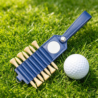 Accessoires et rangement pour crampons de golf en cuir PU noirs et marron, personnalisables en gros