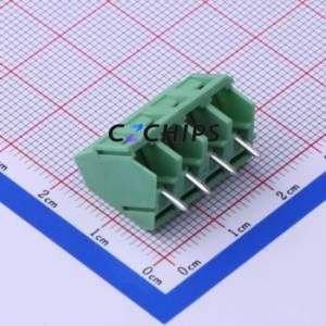 DB103-5.0-4P-GN-S <b>Screw</b> Terminal <b>Block</b> Through hole Component (THT),P=5mm Connector 1x4P 5mm Green Through Hole - Product Image 2