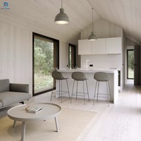 Maison modulaire préfabriquée de luxe, design entièrement personnalisé, maison de vacances en forêt, mini-maison, villa isolée à haut rendement énergétique