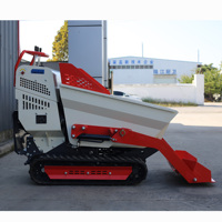 Chinesischer Hersteller Mini-Raupenkipper 500kg Selbstladender Frontlader Kleiner Muldenkipper für Landwirtschaft Transport Heben