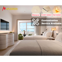 Ensemble de mobilier moderne pour hôtel commercial et appartement, en bois massif, écologique, sur mesure, solution de conception de chambre d'hôtes 5 étoiles, garantie 10 ans