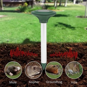 Shingel năng lượng mặt trời Powered không thấm nước Sonic groundhog mole Repeller động vật gặm nhấm <span class=keywords><strong>gopher</strong></span> răn đe Vole Chaser rắn Repeller - Product Image 1