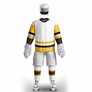 ชุดฮ็อกกี้น้ำแข็งระบายอากาศใส่สบายชื่อทีมออกแบบได้ตามต้องการ - Product Image 1