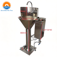 Évier de stérilisation des couteaux à commande au pied et lavabo pour le lavage des mains, équipement sanitaire en acier inoxydable pour abattoirs et usines agroalimentaires