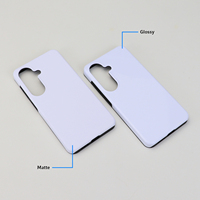 Coque de téléphone résistante aux rayures avec revêtement robuste et film magnétique 3D, coque de téléphone vierge pour sublimation pour Samsung S26 S25 S24 Ultra