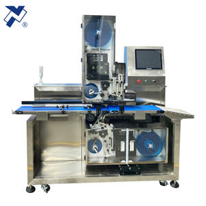 NY-TN829C 자동 자체 접착 스티커 상단 하단 무게 가격 라벨기 식품 판지 상자 트레이 팔레트 가방 패키지 - Product Image 1