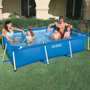 <strong>Rectangular</strong> Steel Frame PVC Family Swimming <strong>Pool</strong> 300x200x75cm Above <strong>Ground</strong> Outdoor Portable - Product Image 3