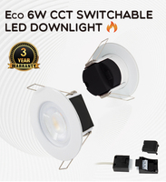 Nouveau Plafonnier LED Encastré Tactile Dimmable 6W avec Options de Température de Couleur (CCT) 6000K/4100K/3500K pour Usage Intérieur