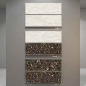 Carreaux muraux en céramique mosaïque de pierre or jaune de luxe 300x450mm, finition brillante, étanches, pour villa, salle de bain, extérieur, hall, centre commercial - Product Image 6