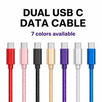 Câble de données USB C tressé Cantell 60W 1M 2M 3M, charge rapide Type C vers Type C pour iPhone 15 16 16 Pro Max