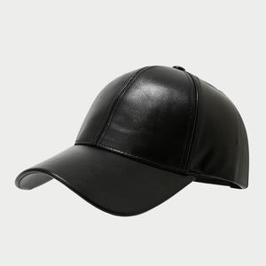 Casquette de baseball en PU de style européen et américain pour hommes, casquette rétro pare-soleil pour l'automne, casquettes de baseball pour personnes d'âge moyen et âgées - Product Image 6
