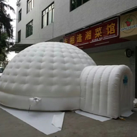 Événement en plein air air blanc gonflable igloo dôme tente discothèque publicité tente chapiteau igloo cirque gonflable tente de fête