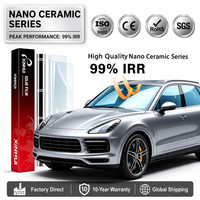 Película de Nanocerámica para Ventanas de Automóviles, 95.2% TSER, 99% IRR, 2 Mil, Resistente a Arañazos, Autoadhesiva, Rollo al por Mayor, OEM