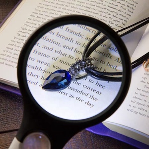 Handheld Illuminated Magnifying Glasses <strong>Magnifier</strong> <strong>with</strong> Light <strong>LED</strong> 3X 45X High Magnification for Reading - Product Image 4