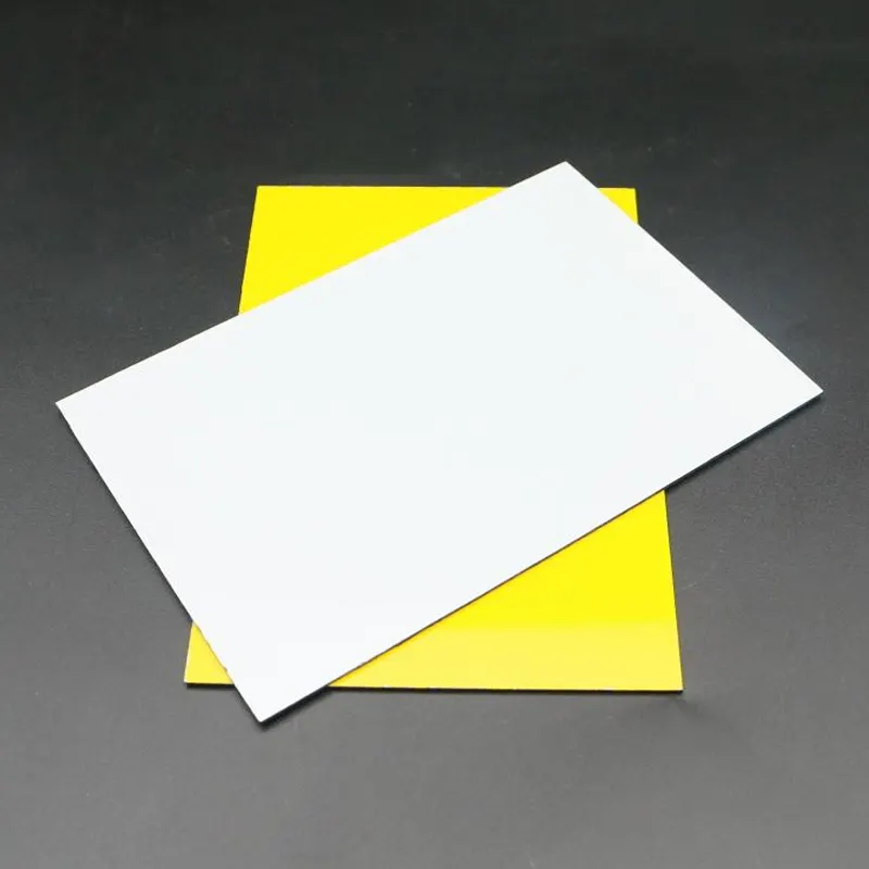 Alands ABS hoja de plástico de doble Color 2 capas colores láser CNC grabado hojas acrílicas de dos tonos para carteles publicitarios insignias