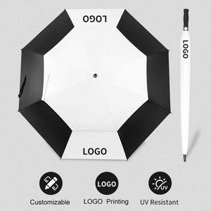 Paraguas de Golf Clásico de Doble Toldo, Grande, Apertura Automática, Protección UV, Impermeable, Resistente al Viento, Personalizado, de Alta Calidad, Regalos Empresariales - Product Image 3