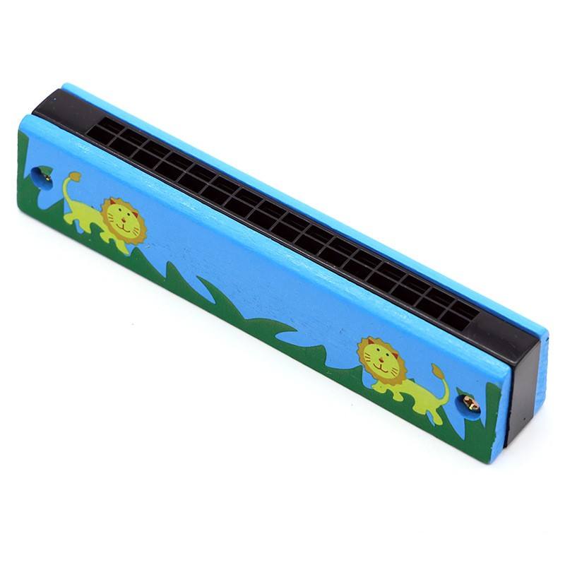 Wooden harmonica [Blue Lion]