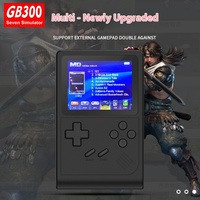 Nouveau Gb300 Portable rétro console de jeu portable écran couleur résolution d'écran 640x480 appareil de jeu nostalgique avec jeux