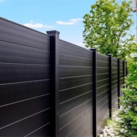 Panneaux de clôture de jardin résidentielle en aluminium thermolaqué, robustes, écologiques, de 1,8 m de long, pour l'intimité extérieure