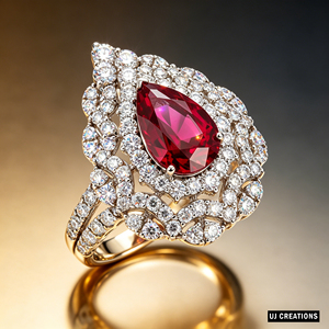 Anillo de diamantes de corte brillante con piedra preciosa en forma de pera, de oro macizo S925/10K/14K/18K, cultivada en laboratorio, calidad VVS-VS, joyería de moda. - Product Image 4