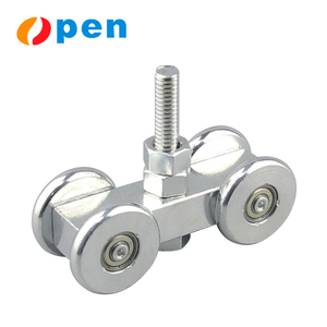 स्क्वायर स्टील 4-पहिया भारी-शुल्क स्लाइडिंग दरवाजा रोलर आधुनिक बाहरी डिजाइन लटकी ट्रैक व्हील पुली टिकाऊ कम शोर सुविधाओं - Product Image 4