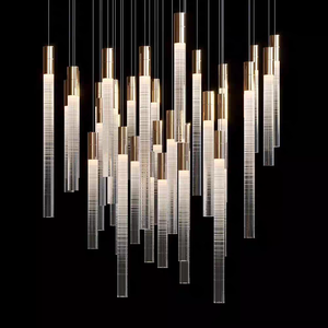 वेको बड़े झूमर के झूले को प्रकाश परियोजना के लिए बड़े कस्टम बनाया गया छत आधुनिक और लक्जरी झूमर - Product Image 1