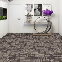 Dalles de Moquette Commerciales Modernes Carrées 50x50 à Boucle avec Envers Bitumineux pour Bureau