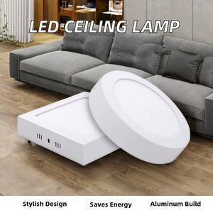 China Factory <b>Motion</b> <b>Sensor</b> Surface Mounted <b>LED</b> Ceiling <b>Light</b> Modern Round Square Design for Indoor Use Aluminum Lamp Body - Product Image 2