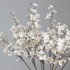 W-A0024 3D in hoa nhân tạo lụa mận hoa dễ dàng-to-hình dạng dòng phong cách Châu Âu-forsythia - Product Image 1