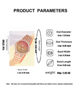 Nouvel ensemble de montres et bijoux tendance 3 pièces/ensemble, montre à quartz créative et exquise avec bracelet en maille, coffret cadeau pour femme