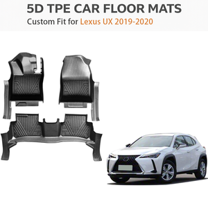 Alfombrillas de TPE para Lexus UX LHD 2019-2020, ajuste personalizado, para todo tipo de clima, impermeables, resistentes, revestimientos para el suelo del coche, OEM - Product Image 1