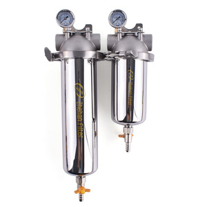 20 micron công nghiệp 10 20 inch thép không gỉ lọc trước cho nước tuần hoàn nóng và lạnh trong nồi hơi - Product Image 1