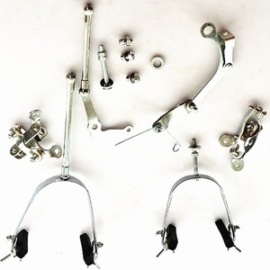 Système de freinage à étrier 28 pouces en aluminium forgé, ensemble de freinage mécanique réglable avec plaquettes en composite métallique - Product Image 4